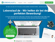 Tablet Screenshot of lebenslauf.de
